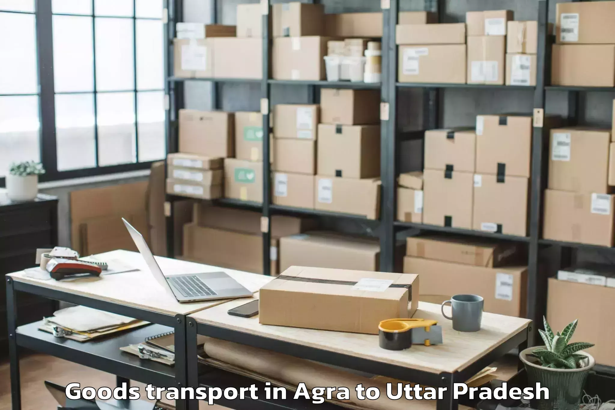 Get Agra to Gunnaur Goods Transport